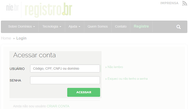 Como Alterar O Provedor Na Registro.br - Registro De Domínio