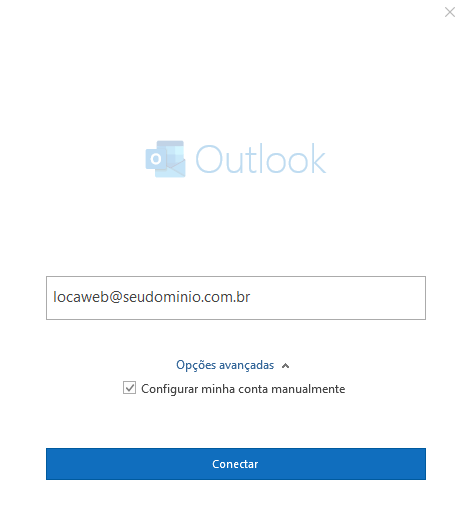 Como Realizar A Configura O De Outlook Revenda Plesk Ajuda Locaweb