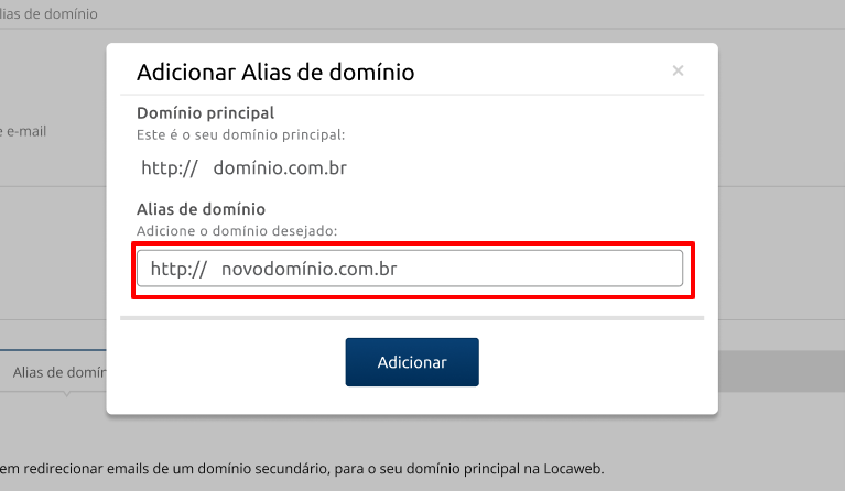 Como Adicionar E Alterar Um Domínio Alternativo Email Go 5584