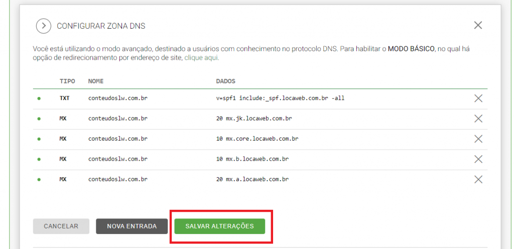 Como Verificar Seu Dom Nio E Fazer Os Apontamentos Dns Do Email Go No Registro Br Ajuda Locaweb