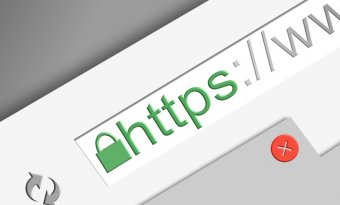 imagem mostra a URL de um site com o certificado SSL implementado.