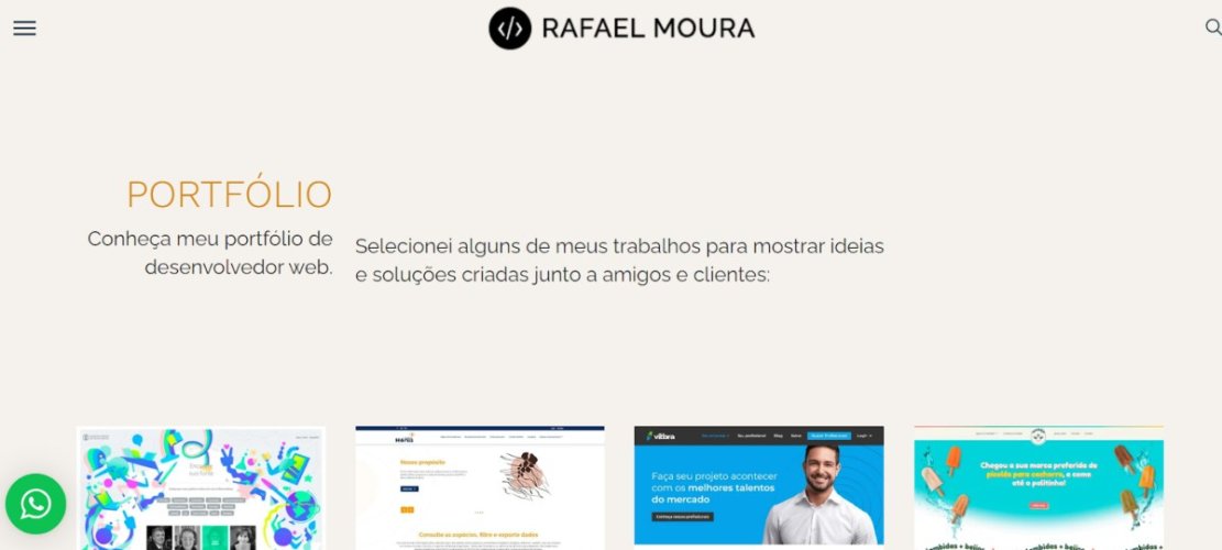 Portfólio de Rafael Moura. 