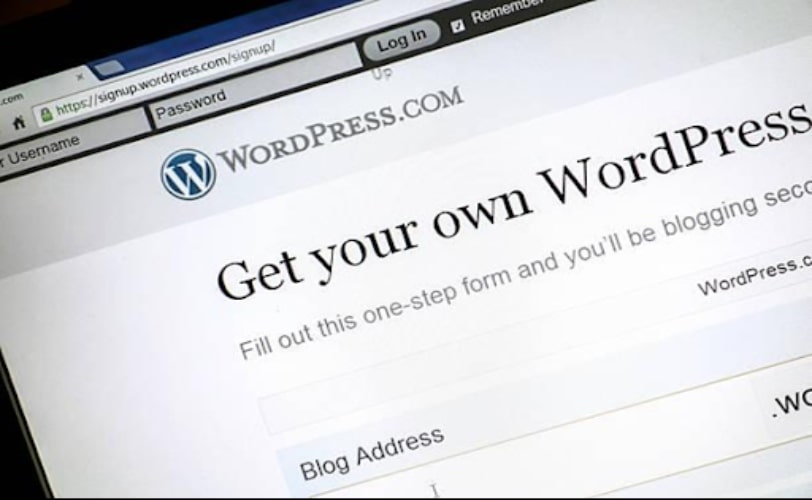 A imagem mostra a tela principal de um site que será criado com o auxílio do WordPress. Ele é um dos sistemas mais utilizados do mundo, permitindo desenvolver projetos de qualquer espécie.